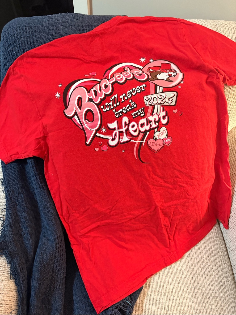 Buc-ee’s Will Never Break My Heart Valentines 2024 Shirt